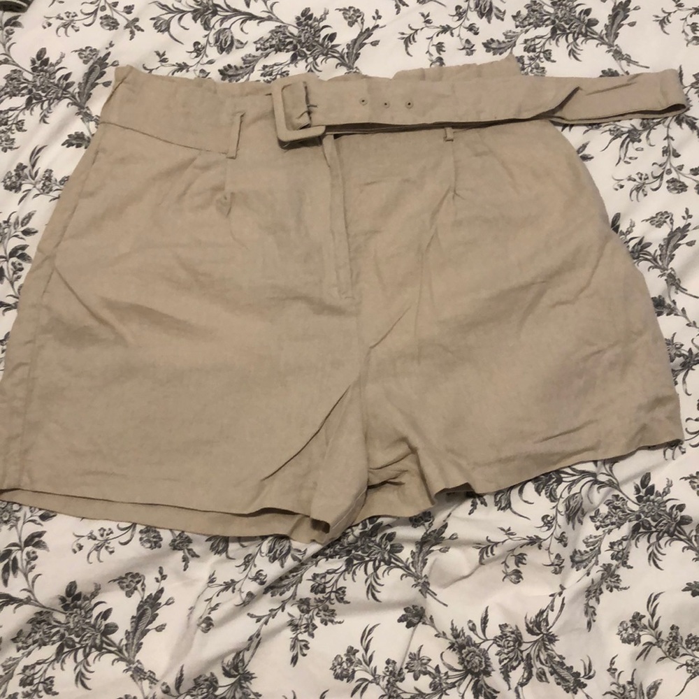 Brand New Linen-Blend Shorts